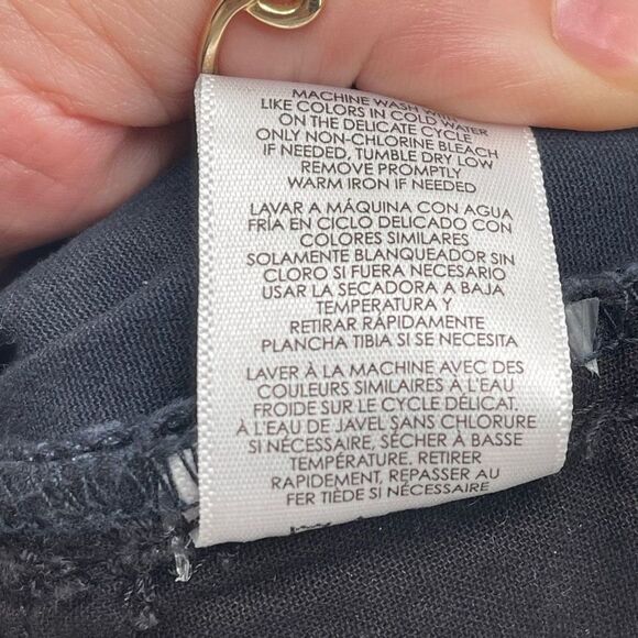 Cabi Womens Curvy Skinny Jeans Stretch Floral Flower pattern Pocket Navy Blue bl - Picture 3 of 9